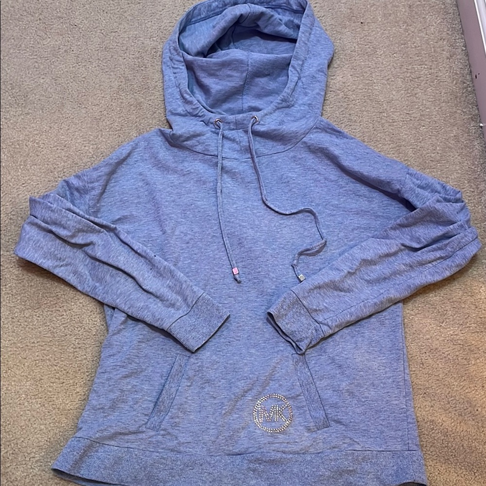 Women's MK Blue Hoodie Sweater